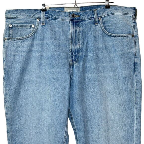 Everlane The Authentic Straight Jean Blue Men's 38x28 NWT Organic Cotton FLAW - Picture 4 of 12